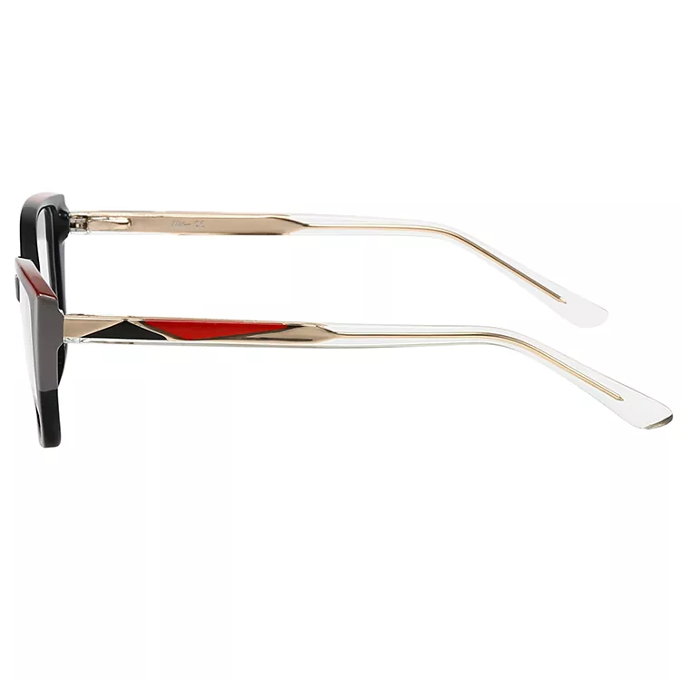 Geometric Pattern colored Core Wire Temple Frames