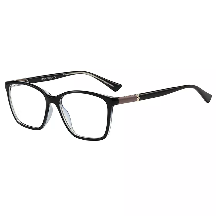 TR90 Color-block Temple Luxury Gold Accent Glasses