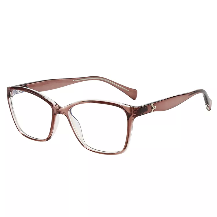 TR90 Cat Eye Wavy Temple gennemsigtige elegante briller