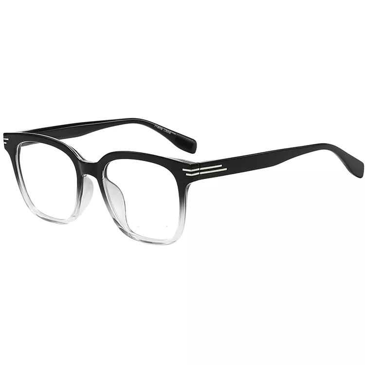 TR90 Transparent firkantet stribet nitte, modeoptisk stel